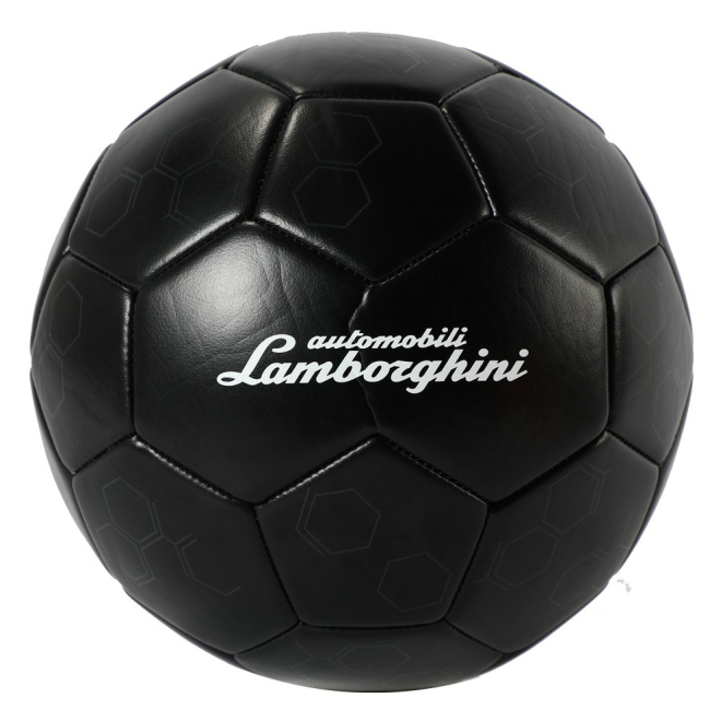 Спортивные активные игры - Футбольный мяч Lamborghini р 5 черный (68287)#2