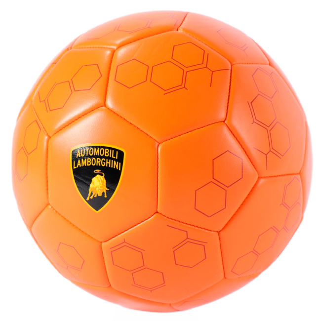 Спортивные активные игры - Футбольный мяч Lamborghini р 2 оранжевый (68539)#2