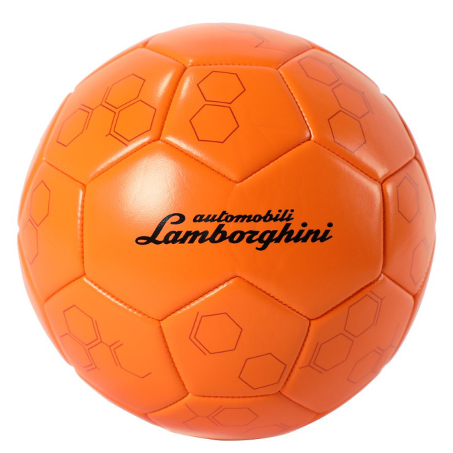 Спортивные активные игры - Футбольный мяч Lamborghini р 2 оранжевый (68539)#3