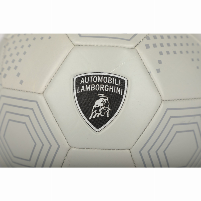 Спортивные активные игры - Футбольный мяч Lamborghini р 5 серебристый (6941876045884)#5