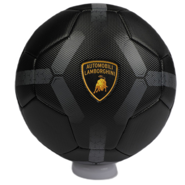 Спортивные активные игры - Футбольный мяч Lamborghini р 5 черный (6941876038510)#2