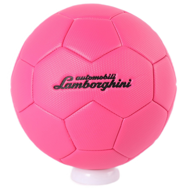 Спортивные активные игры - Футбольный мяч Lamborghini р 3 розовый (05598)#4