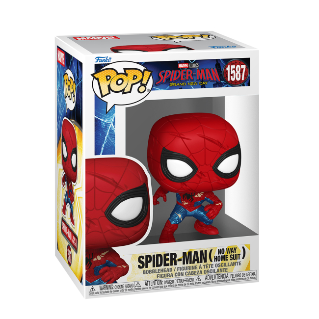 Фігурки персонажів - Фігурка Funko Pop Marvel Людина-павук Абсолютно новий день Після битви (83964)#2