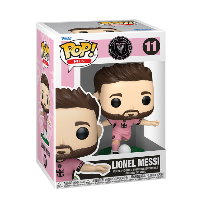 Фигурки персонажей - Фигурка Funko Pop Football Inter Miami Лионель Месси розовая форма (94697)#2