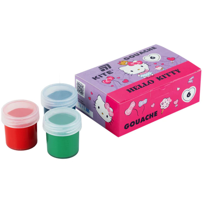 Канцтовары - Краски гуашь Kite Hello Kitty 6 цветов (HK26-062)#3