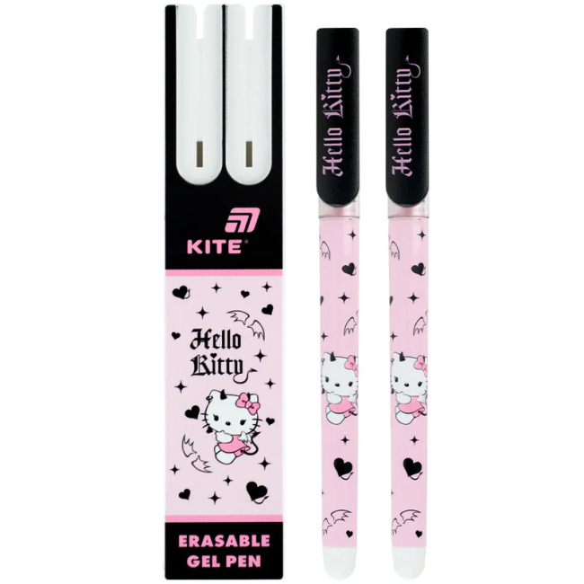 Канцтовары - Ручка гелевая Kite Hello Kitty Пиши-стирай в пенале синяя 2 шт (HK26-069)#2