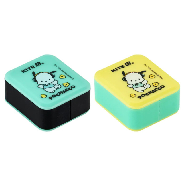 Канцтовары - Точилка Kite Pochacco с контейнером прямоугольная в ассортименте (PC26-116)#2