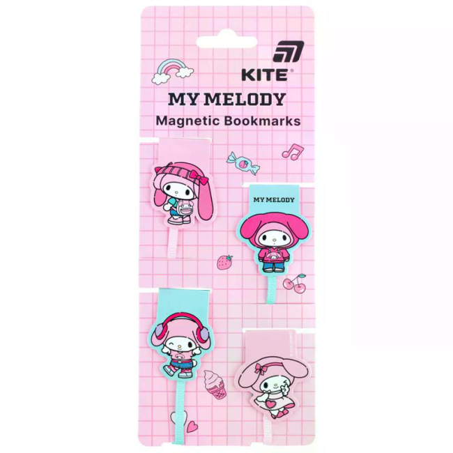 Канцтовары - Набор магнитных закладок-ляссе Kite My Melody (HK26-497-1)#3