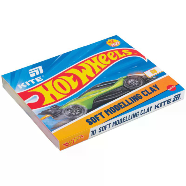 Набори для ліплення - Пластилін восковий Kite Hot Wheels 10 кольорів (HW25-084)#2