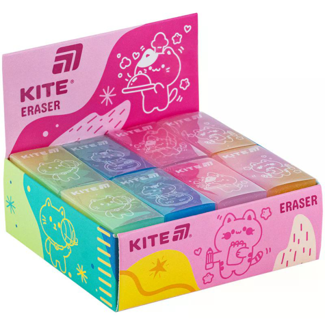 Канцтовари - Гумка Kite Jelly cat в асортименті (K24-143)#2