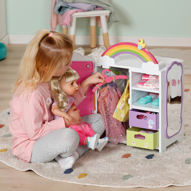 Мебель и домики - Игровой набор Baby Born Гардероб с радугой и уточкой (836040)#7