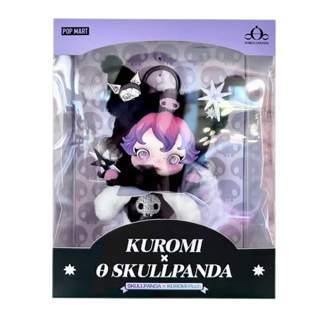 Брелоки - Колекційна м'яка іграшка Pop Mart Skullpanda Kuromi (SPKP-01)#2