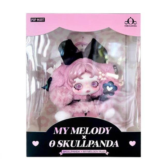 Брелоки - Колекційна м'яка іграшка Pop Mart Skullpanda My Melody (SPMM-01)#2