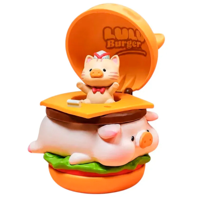 Фігурки тварин - ​Фігурка-сюрприз 10/10 Toys LuLu the Piggy Burger Express Movable Series (LULU1310)#2