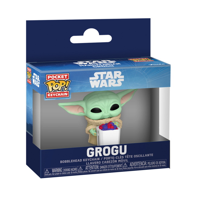 Брелоки - Брелок Funko Pop Star Wars Ґроґу з попкорном (90454)#2