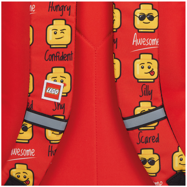 Рюкзаки та сумки - Рюкзак LEGO Lifestyle Minifigures red Today I feel (20279-2623)#5