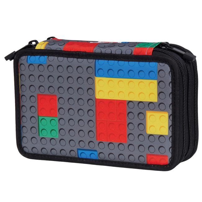 Пеналы и кошельки - Пенал LEGO Lifestyle Colorful Bricks 3 отделения с наполнением (20291-2607)#2