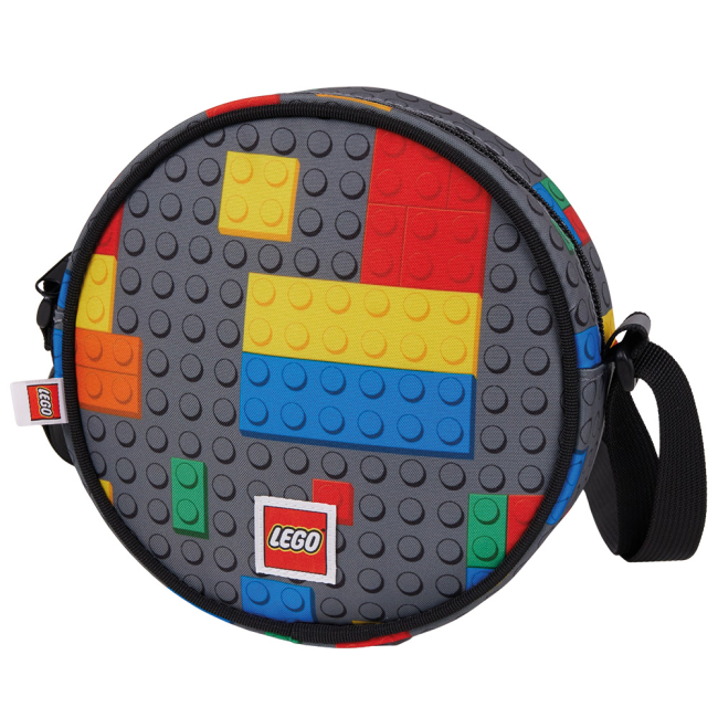 Рюкзаки и сумки - Сумка через плечо LEGO Lifestyle Round Colorful Bricks (20369-2607)#2