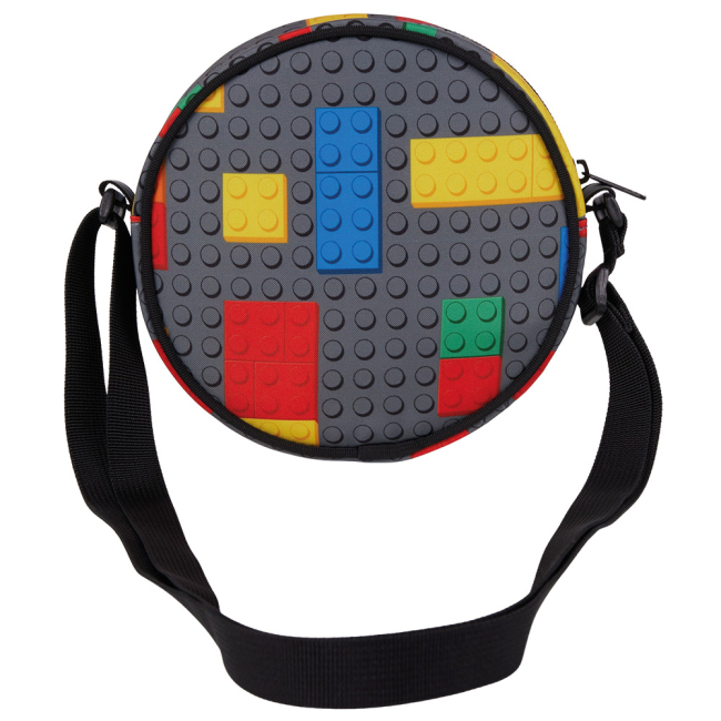 Рюкзаки и сумки - Сумка через плечо LEGO Lifestyle Round Colorful Bricks (20369-2607)#3