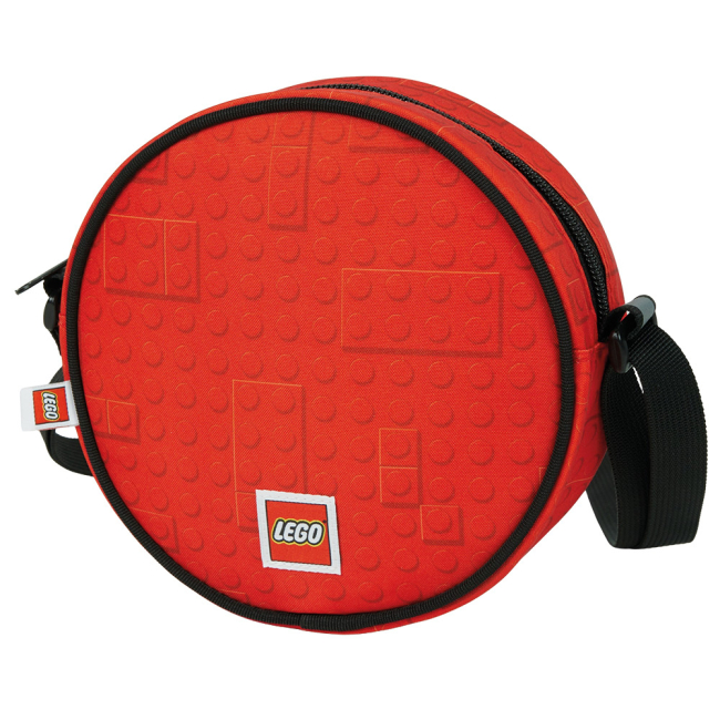 Рюкзаки та сумки - Сумка через плече LEGO Lifestyle Round Brick dots red (20369-2611)#2