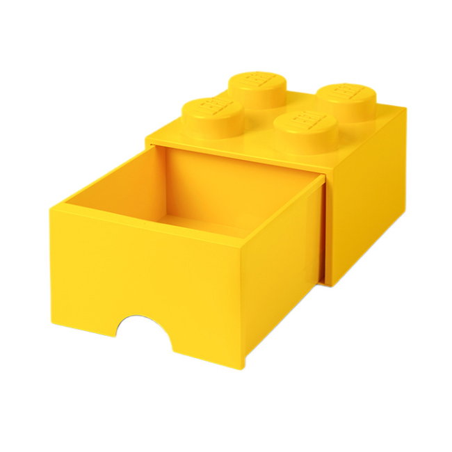 Детская мебель - Выдвижной ящик для хранения LEGO Lifestyle Кирпич 4 желтый (40051732)#2