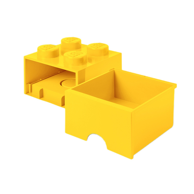 Детская мебель - Выдвижной ящик для хранения LEGO Lifestyle Кирпич 4 желтый (40051732)#3