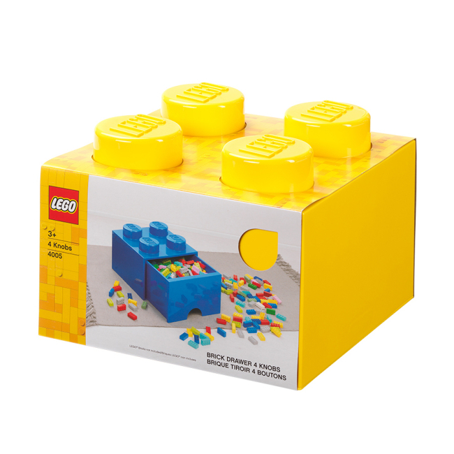 Детская мебель - Выдвижной ящик для хранения LEGO Lifestyle Кирпич 4 желтый (40051732)#4