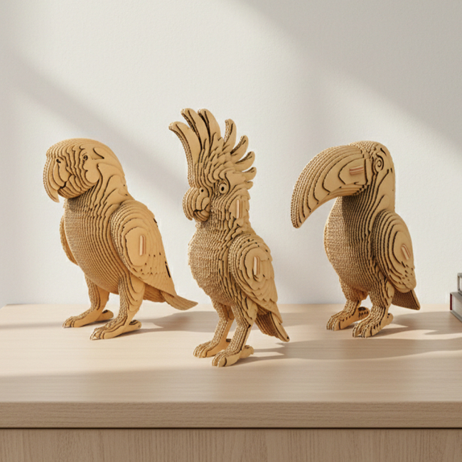 3D-пазлы - 3D пазл Cartonic Tropical birds trio (CARTTRIOBIRDS)#4