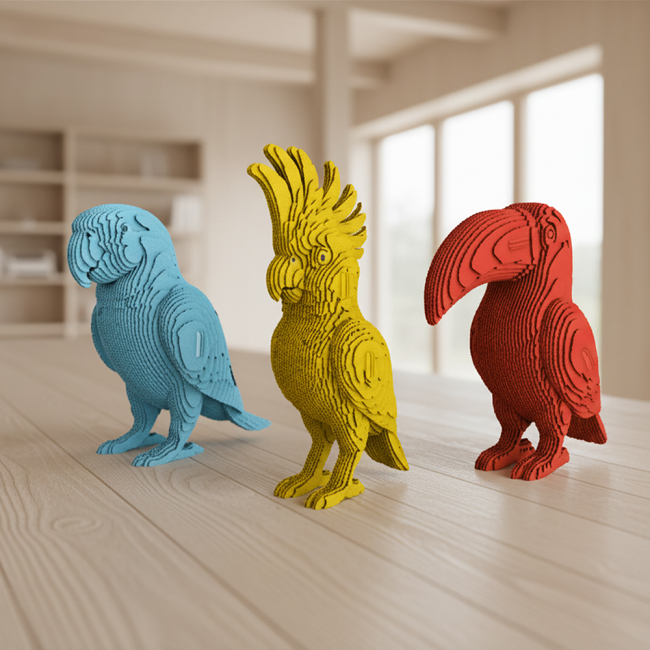 3D-пазлы - 3D пазл Cartonic Tropical birds trio (CARTTRIOBIRDS)#5