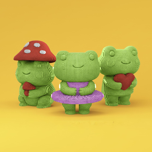3D-пазли - 3D пазл Cartonic Froggy trio (CARTTRIOFROG)#4