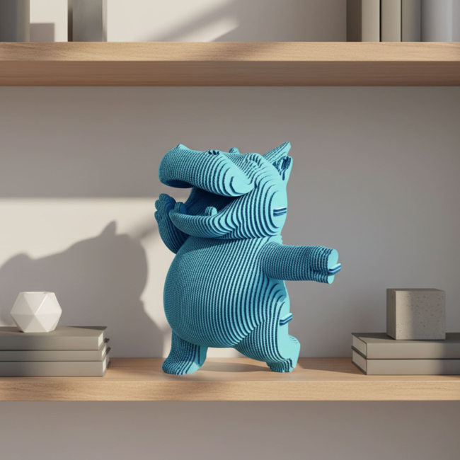 3D-пазлы - 3D пазл Cartonic Collectible Hippo Ippo (CCARTHIPO)#5