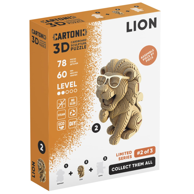 3D-пазлы - 3D пазл Cartonic Collectible Lion (CCARTLION)#3