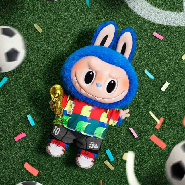 Персонажи мультфильмов - Коллекционная мягкая игрушка Pop Mart The Monsters FIFA Catch the Win (MFIFA-01)#4