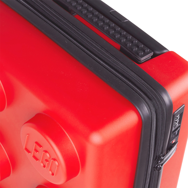 Детские чемоданы - Чемодан LEGO Lifestyle Brick 2x3 Expandable Trolley расширяемый красный (20290-0021)#4