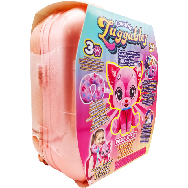 Детские чемоданы - Набор Lovable Luggables Мягкая игрушка Rosie с подушкой и чемоданом (815887029491)#3