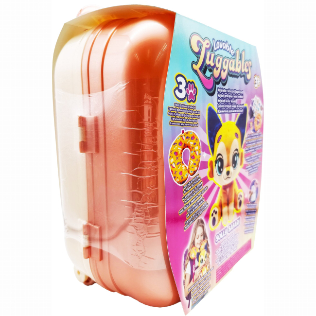 Детские чемоданы - Набор Lovable Luggables Мягкая игрушка Solly с подушкой и чемоданом (815887029507)#3