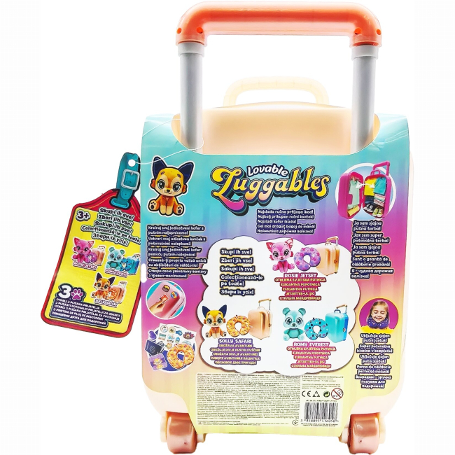 Детские чемоданы - Набор Lovable Luggables Мягкая игрушка Solly с подушкой и чемоданом (815887029507)#7