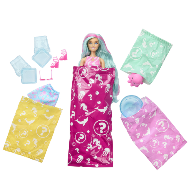 Куклы - Кукла Barbie Pop Reveal Морской слаши бирюзовый стаканчик (JKF62)#3