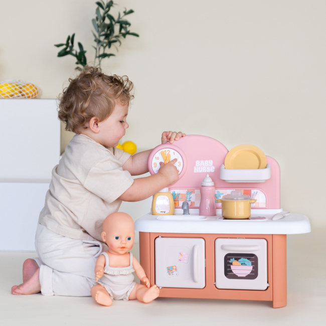 Меблі та будиночки - Ігровий набір Smoby Бебі Ньорс Теракотова пудра 6 аксесуарів (7600220501)#4