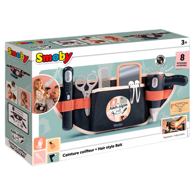 Наборы профессий - Игровой набор Smoby Инструменты парикмахера на поясной сумке (7600320173)#3