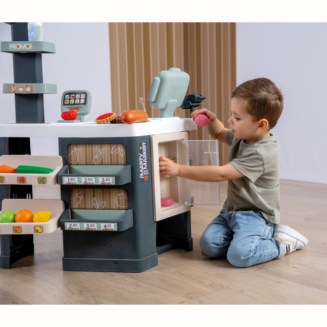 Наборы профессий - Игровой набор Smoby Интерактивный супермаркет Смарт с тележкой (7600350245)#6