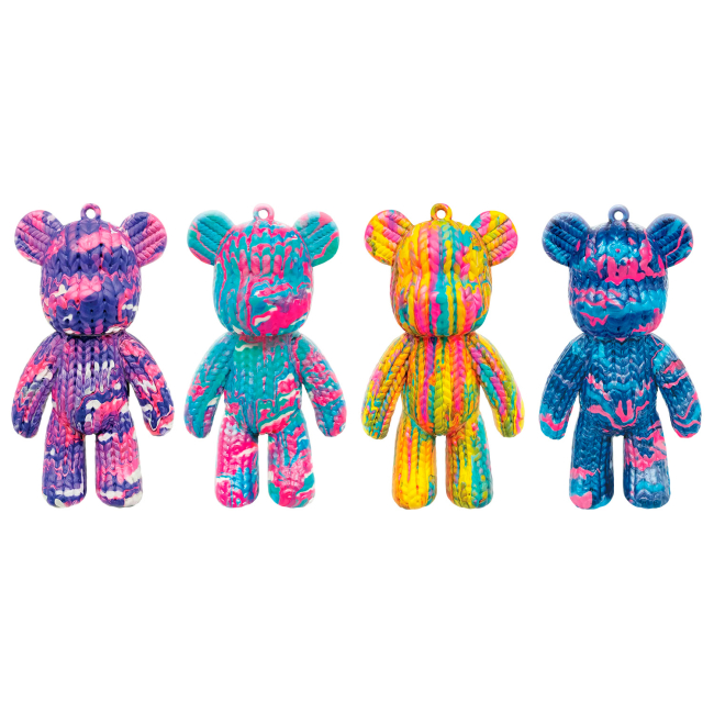 Набори для творчості - Набір для творчості ToyMonster Pour Palz Флюїд Арт Брелок Ведмедик S4 В'язані дива в асортименті (FC-G0002)#2