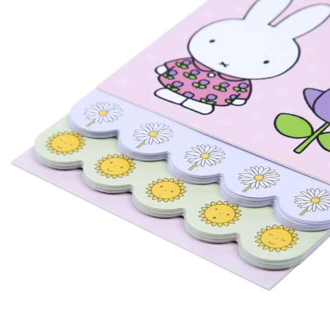 Блокноты - Блокнот Yes Miffy Flowers с 2 фигурными ярусами нелинированный (152234)#4
