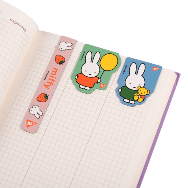 Школьные принадлежности - Закладки магнитные Yes Miffy 3 шт в ассортименте (708356)#4