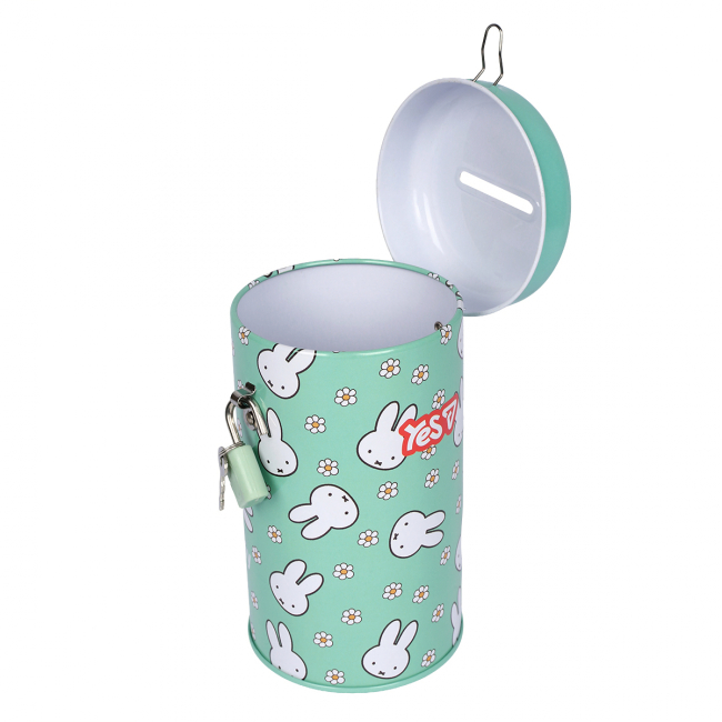 Канцелярські товари - Скарбничка Yes Miffy кругла металева (708578)#2
