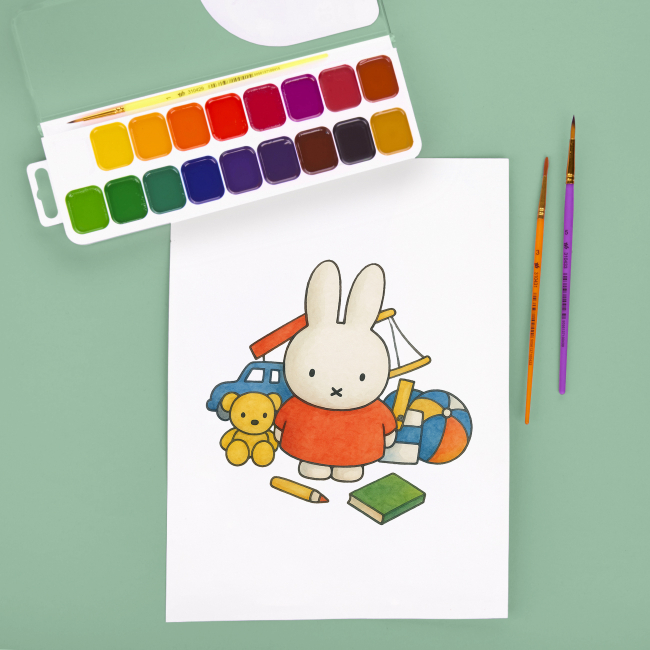 Канцелярські товари - Фарби акварельні Yes Miffy 18 кольорів (110320)#5