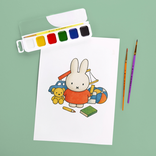 Канцелярські товари - Фарби акварельні Yes Miffy 6 кольорів (110317)#5
