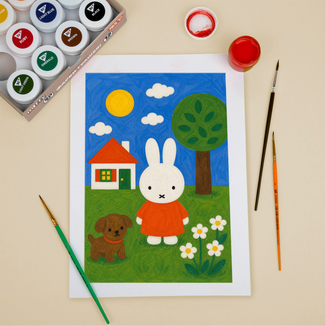 Канцелярські товари - Фарби гуаш Yes Miffy 12 кольорів (230446)#6
