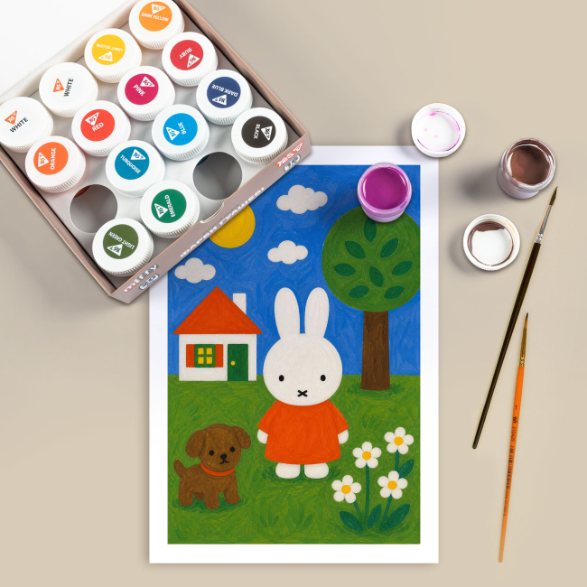 Канцелярские товары - Краски гуашь Yes Miffy 16 цветов (230447)#5