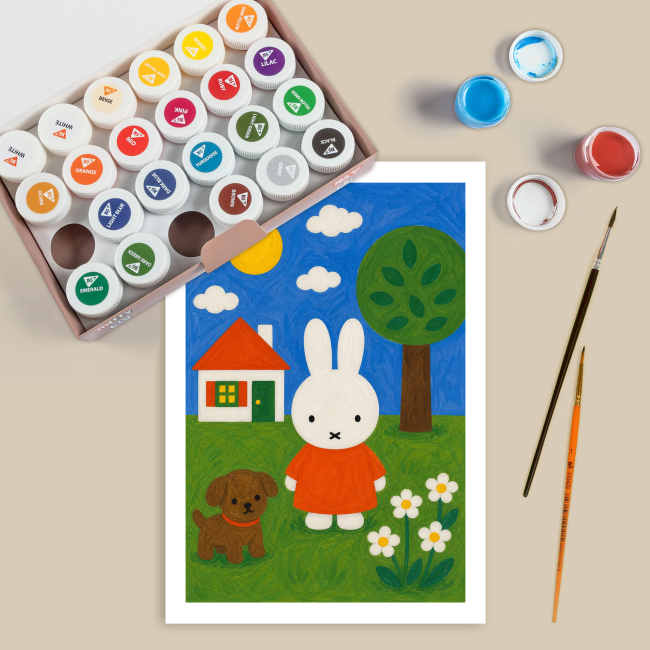 Канцелярские товары - Краски гуашь Yes Miffy 24 цвета (230448)#6